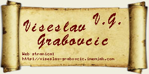 Višeslav Grabovčić vizit kartica